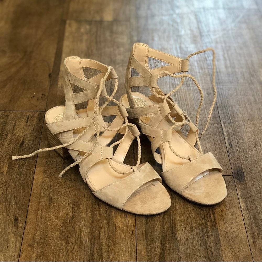 Vince Camuto Fauna Ghillie Lace Up Sandals